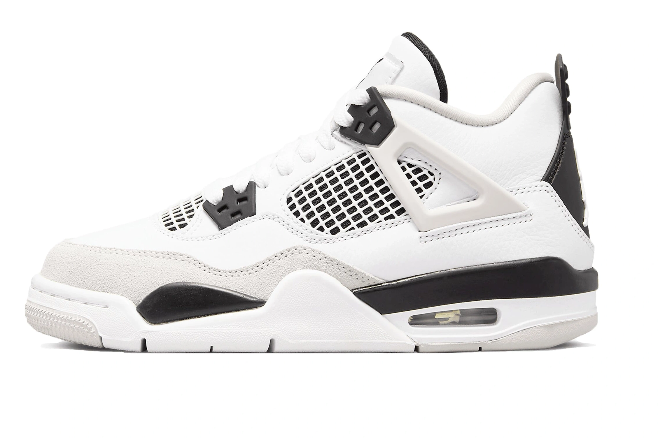 Military Retro GS Black Air Jordan 4 0709